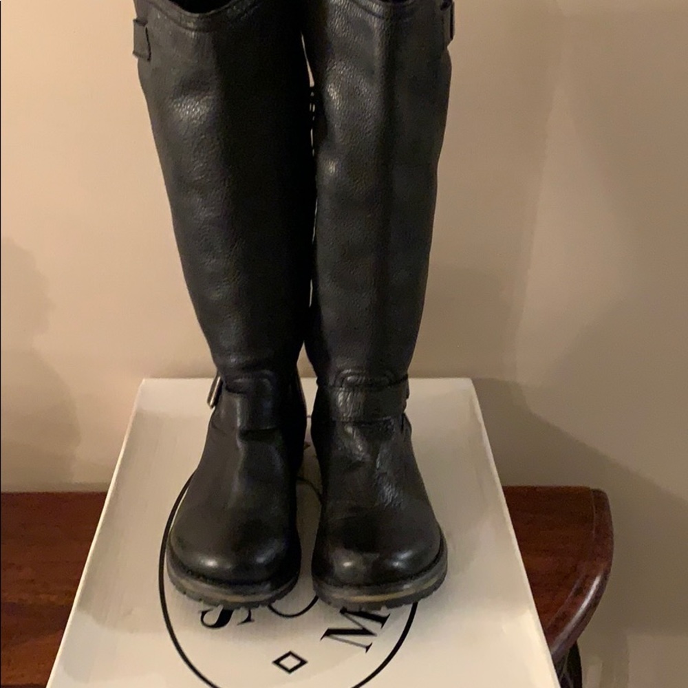 Steve Madden Black Moto Boots